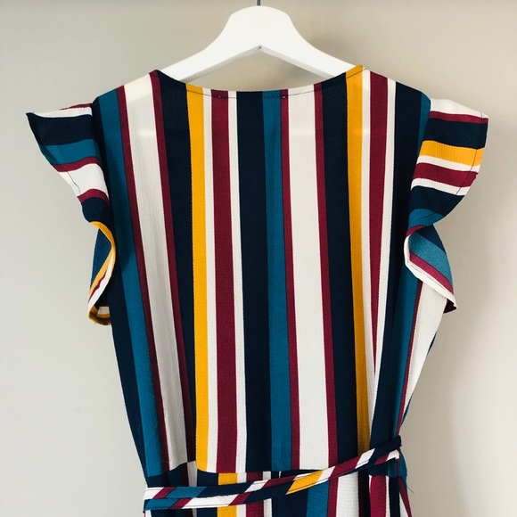 Multi-color wrap dress - Picture 3 of 4